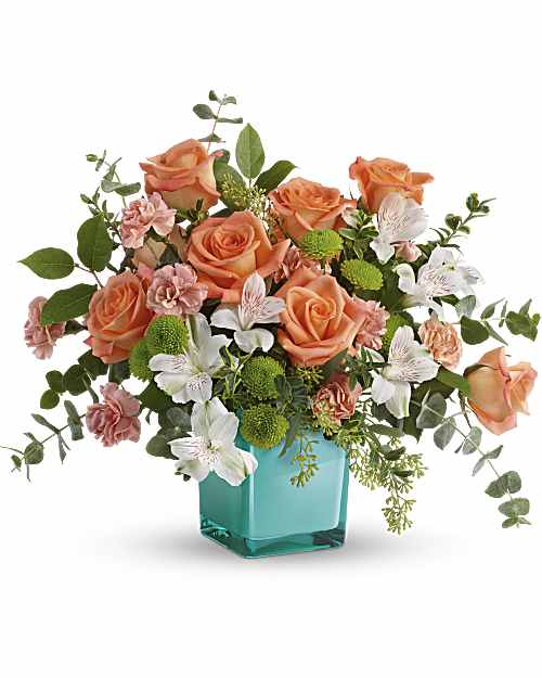 White | Mixed Bouquets | Sunset Splash Bouquet | Same Day Flower Delivery by Teleflora