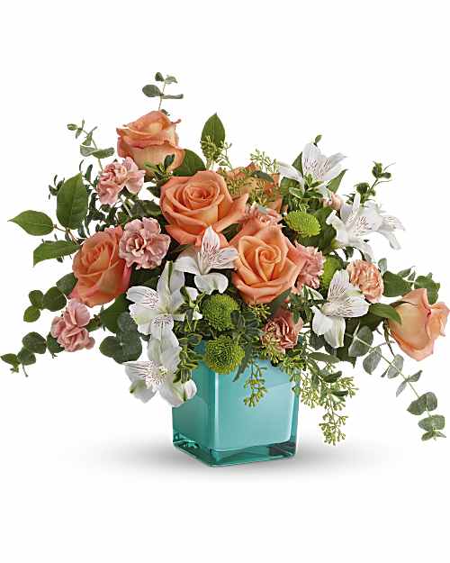 White | Mixed Bouquets | Sunset Splash Bouquet | Same Day Flower Delivery by Teleflora