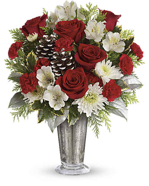 White | Mixed Bouquets | Timeless Cheer Bouquet | Same Day Flower Delivery by Teleflora