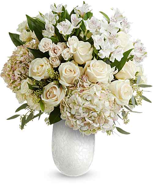 White | Mixed Bouquets | Timeless Grace Bouquet | Same Day Flower Delivery by Teleflora