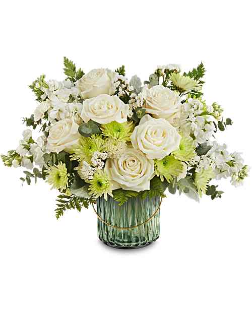 White | Mixed Bouquets | Tranquil Serenity Bouquet | Same Day Flower Delivery by Teleflora