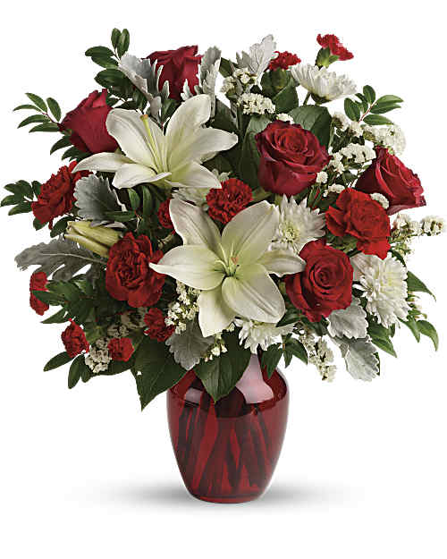 White | Mixed Bouquets | Visions Of Love Bouquet | Same Day Flower Delivery by Teleflora