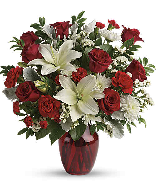 White | Mixed Bouquets | Visions Of Love Bouquet | Same Day Flower Delivery by Teleflora