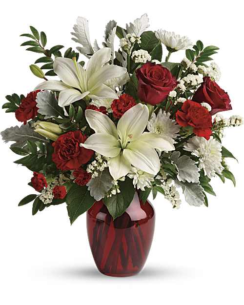White | Mixed Bouquets | Visions Of Love Bouquet | Same Day Flower Delivery by Teleflora