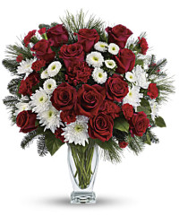 White | Mixed Bouquets | Winter Kisses Bouquet | Same Day Flower Delivery by Teleflora