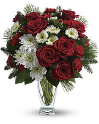 White | Mixed Bouquets | Winter Kisses Bouquet | Same Day Flower Delivery by Teleflora