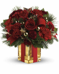 White | Roses | All Wrapped Up Bouquet | Same Day Flower Delivery by Teleflora