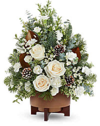 White | Roses | Alpine Snow Tree | Same Day Flower Delivery by Teleflora