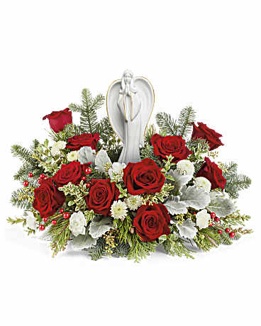 White | Roses | Blessed Serenity Bouquet | Same Day Flower Delivery by Teleflora