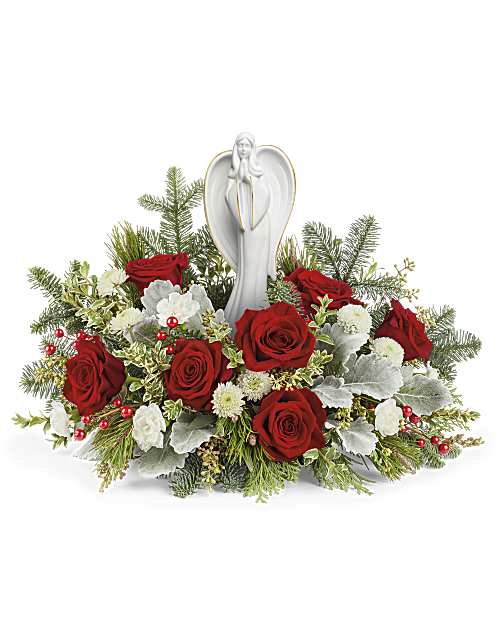 White | Roses | Blessed Serenity Bouquet | Same Day Flower Delivery by Teleflora