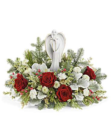 White | Roses | Blessed Serenity Bouquet | Same Day Flower Delivery by Teleflora