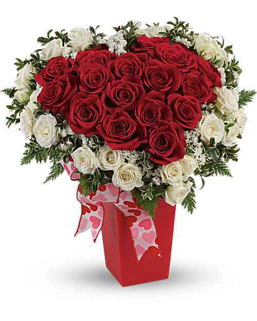 White | Roses | Heart And Soul Bouquet | Same Day Flower Delivery by Teleflora