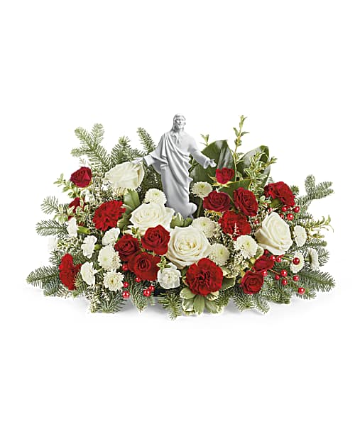 White | Roses | Heavenly Peace Bouquet | Same Day Flower Delivery by Teleflora