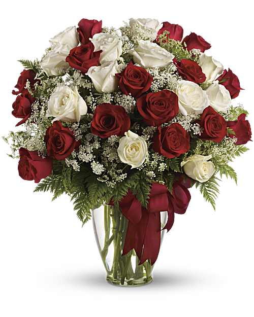 White | Roses | Love's Divine Bouquet | Same Day Flower Delivery by Teleflora
