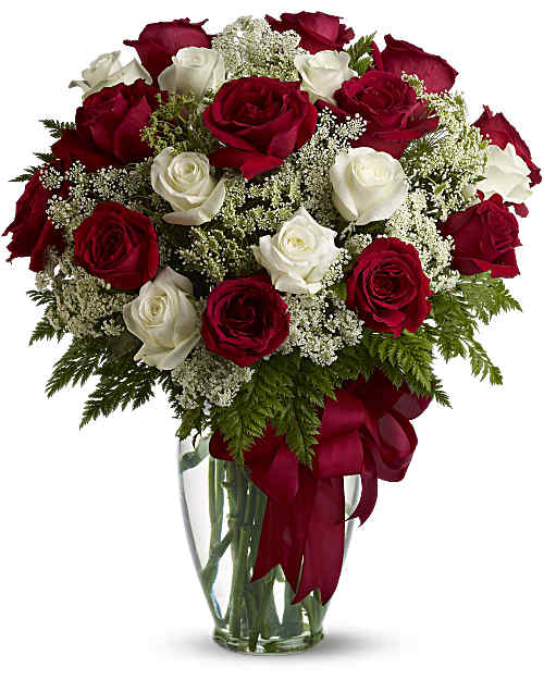White | Roses | Love's Divine Bouquet | Same Day Flower Delivery by Teleflora