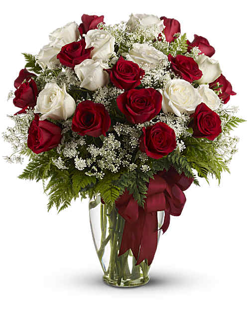 White | Roses | Love's Divine Bouquet | Same Day Flower Delivery by Teleflora