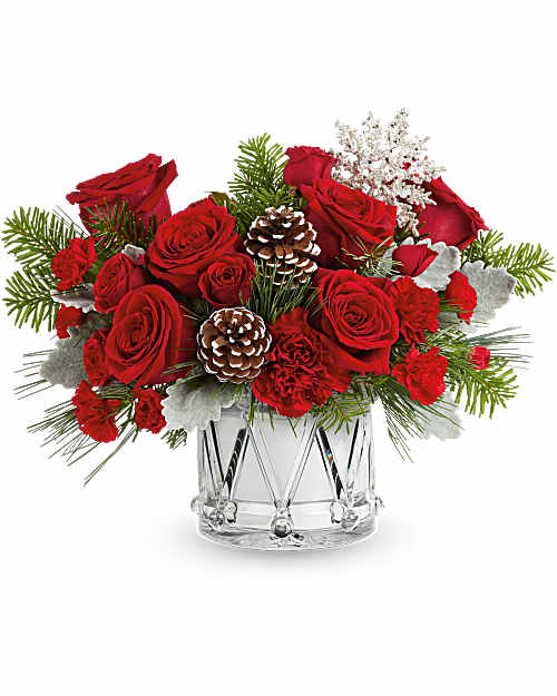 White | Roses | March Of Joy Bouquet | Same Day Flower Delivery by Teleflora