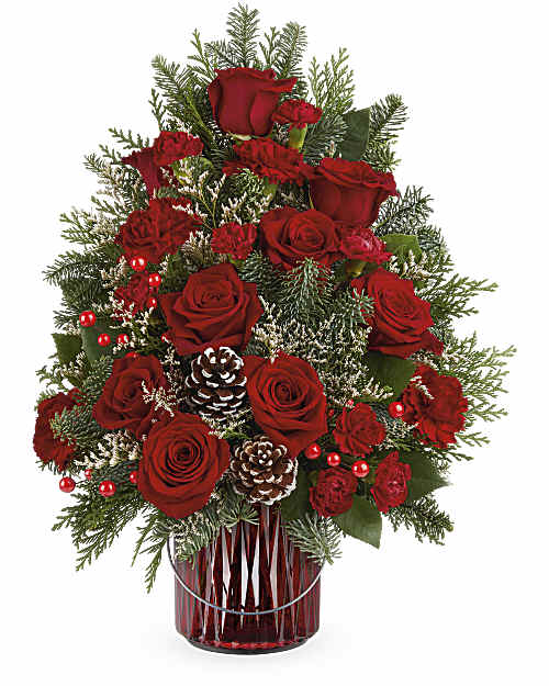 White | Roses | Ruby Radiance Tree | Same Day Flower Delivery by Teleflora