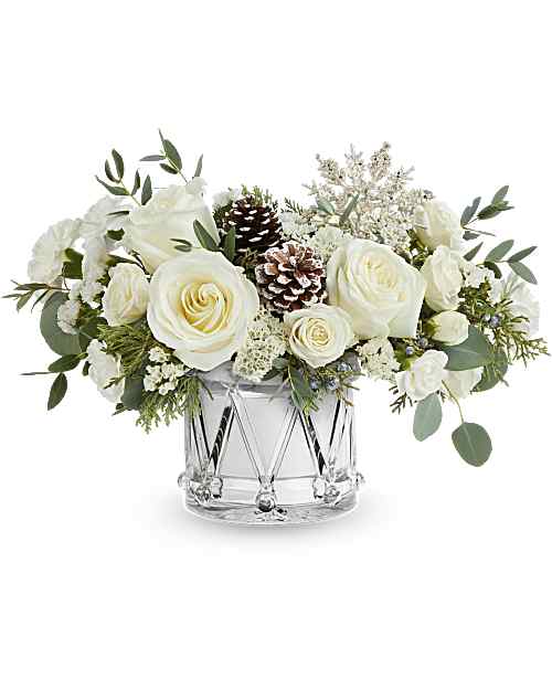 White | Roses | Sparkling Wishes Bouquet | Same Day Flower Delivery by Teleflora