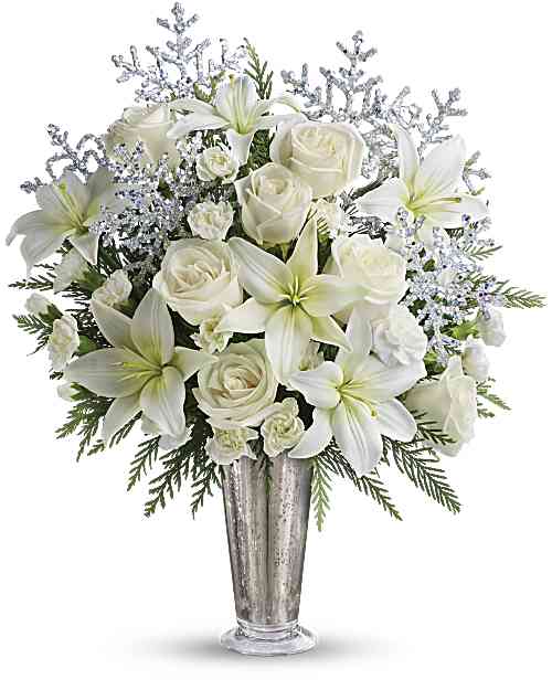 White | Roses | Winter Glow | Same Day Flower Delivery by Teleflora