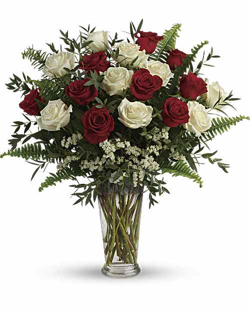 White | Roses | Yours Truly Bouquet | Same Day Flower Delivery by Teleflora