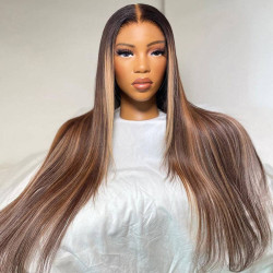 WOWANGEL Balayage Highlight 5X5 HD Lace Closure Wig Wear & Go Glueless Wig Raw Hair