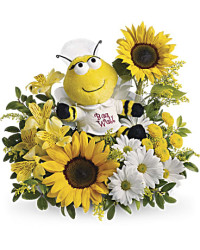 Yellow | Mixed Bouquets | Bee Well Bouquet | Same Day Flower Delivery by Teleflora