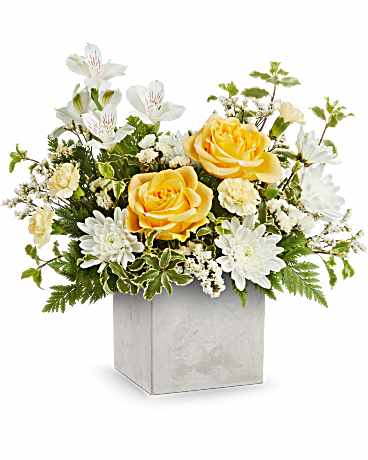 Yellow | Mixed Bouquets | Contemporary Blossoms Bouquet | Same Day Flower Delivery by Teleflora