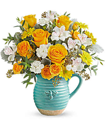 Yellow | Mixed Bouquets | Bee Joyful Bouquet | Same Day Flower Delivery by Teleflora