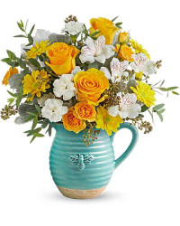 Yellow | Mixed Bouquets | Bee Joyful Bouquet | Same Day Flower Delivery by Teleflora