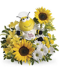Yellow | Mixed Bouquets | Bee Well Bouquet | Same Day Flower Delivery by Teleflora