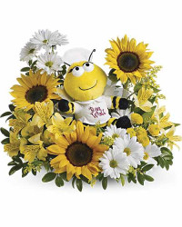 Yellow | Mixed Bouquets | Bee Well Bouquet | Same Day Flower Delivery by Teleflora