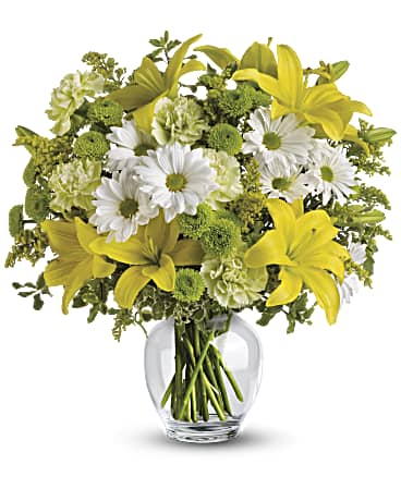 Yellow | Mixed Bouquets | Brightly Blooming Bouquet | Same Day Flower Delivery by Teleflora
