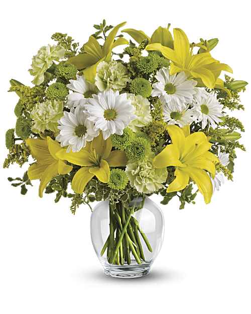 Yellow | Mixed Bouquets | Brightly Blooming Bouquet | Same Day Flower Delivery by Teleflora