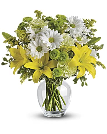 Yellow | Mixed Bouquets | Brightly Blooming Bouquet | Same Day Flower Delivery by Teleflora
