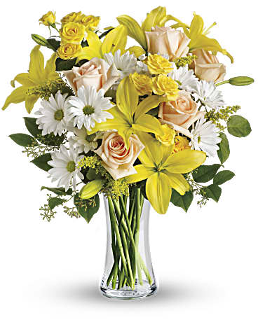 Yellow | Mixed Bouquets | Daisies And Sunbeams Bouquet | Same Day Flower Delivery by Teleflora