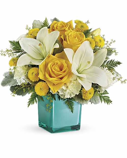Yellow | Mixed Bouquets | Golden Laughter Bouquet | Same Day Flower Delivery by Teleflora