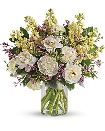 Yellow | Mixed Bouquets | Serene Spring Peony Bouquet | Same Day Flower Delivery by Teleflora