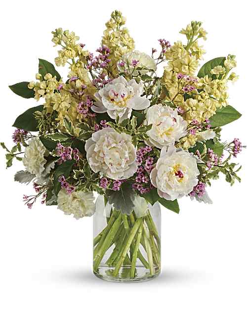 Yellow | Mixed Bouquets | Serene Spring Peony Bouquet | Same Day Flower Delivery by Teleflora