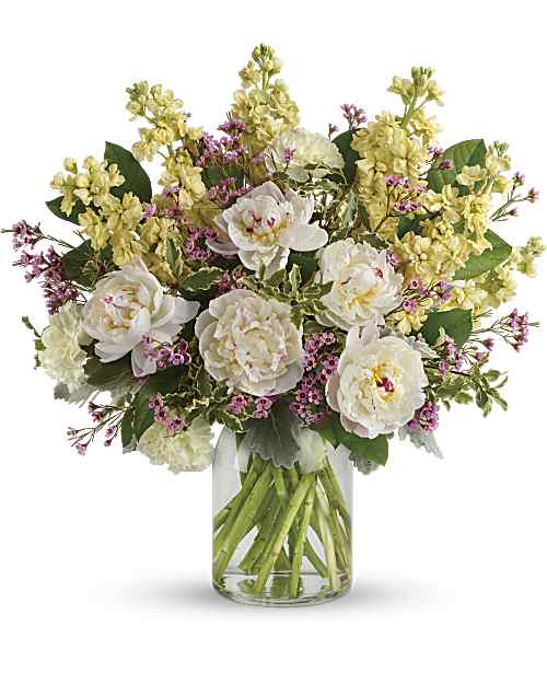 Yellow | Mixed Bouquets | Serene Spring Peony Bouquet | Same Day Flower Delivery by Teleflora