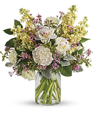 Yellow | Mixed Bouquets | Serene Spring Peony Bouquet | Same Day Flower Delivery by Teleflora