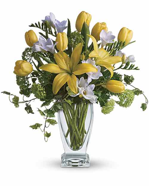Yellow | Mixed Bouquets | Spring Rhapsody Bouquet | Same Day Flower Delivery by Teleflora