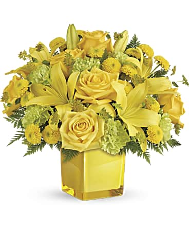 Yellow | Mixed Bouquets | Sunny Mood Bouquet | Same Day Flower Delivery by Teleflora