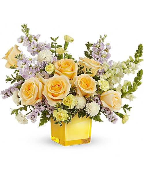 Yellow | Mixed Bouquets | Sunshine Dreams Bouquet | Same Day Flower Delivery by Teleflora