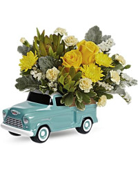 Yellow | Roses | Chevy Blooming Pickup Bouquet | Same Day Flower Delivery by Teleflora