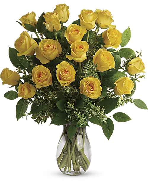 Yellow | Roses | Say Yellow Bouquet | Same Day Flower Delivery by Teleflora