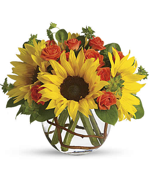 Yellow | Sunny Sunflowers Bouquet | Same Day Flower Delivery by Teleflora